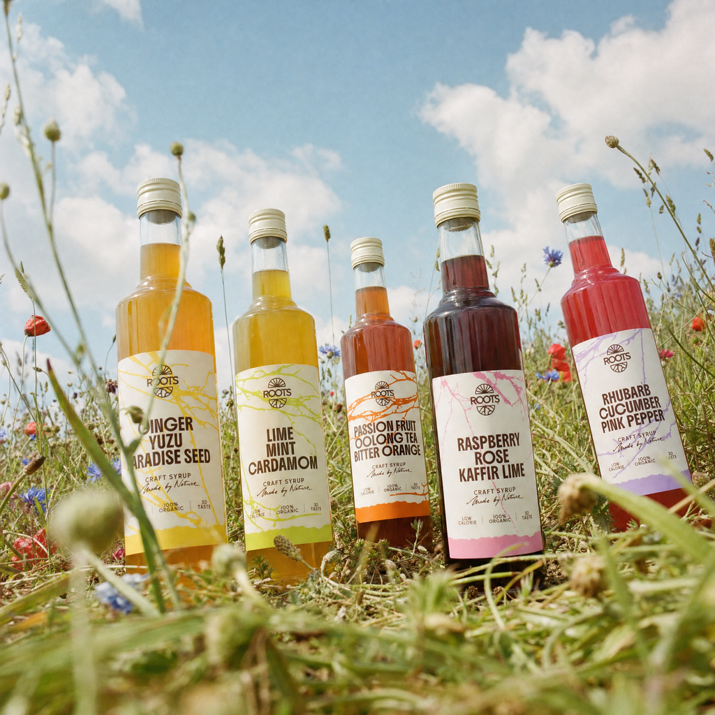 Roots Craft Syrup: Raspberry - Rose - Kaffir Lime