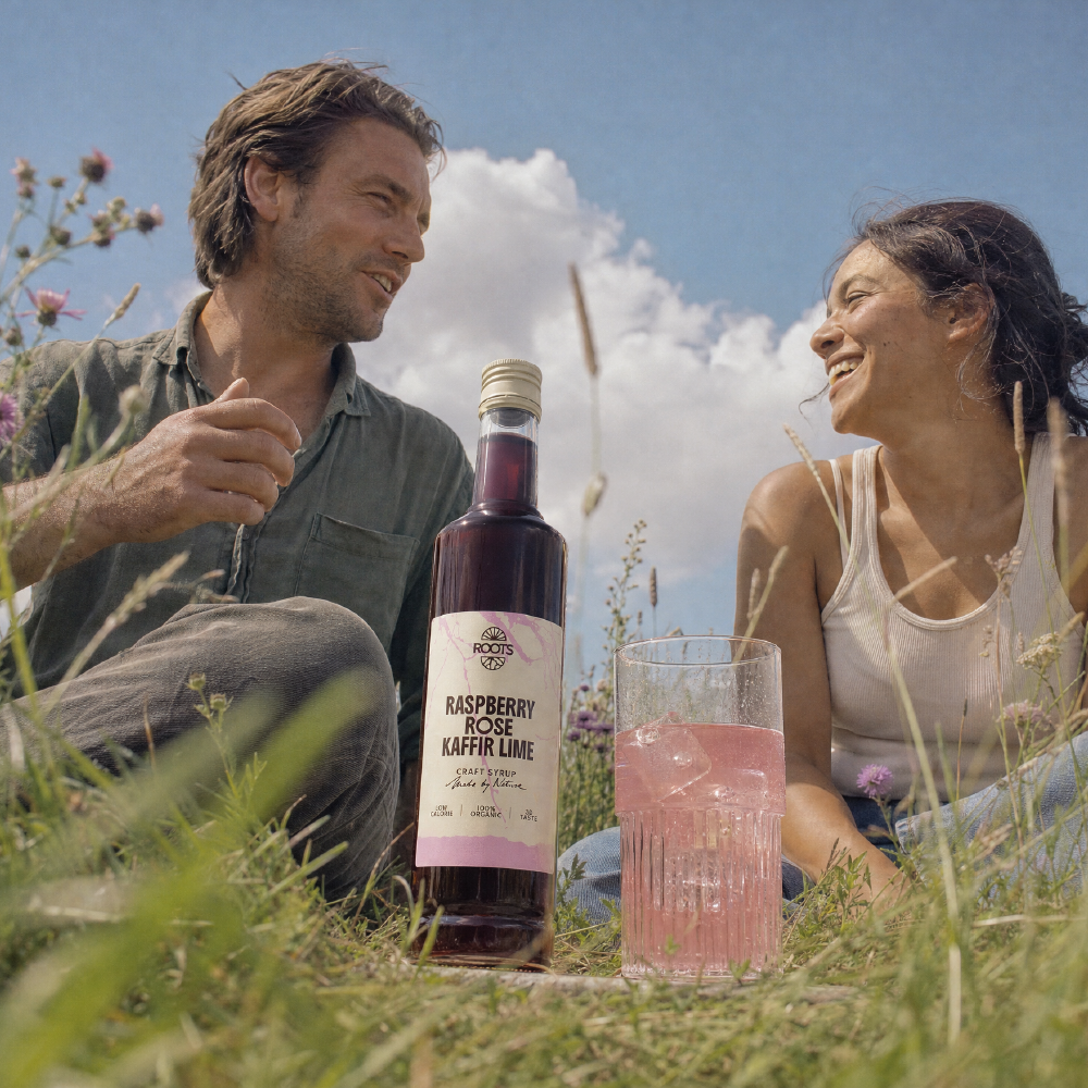 Roots Craft Syrup: Raspberry - Rose - Kaffir Lime