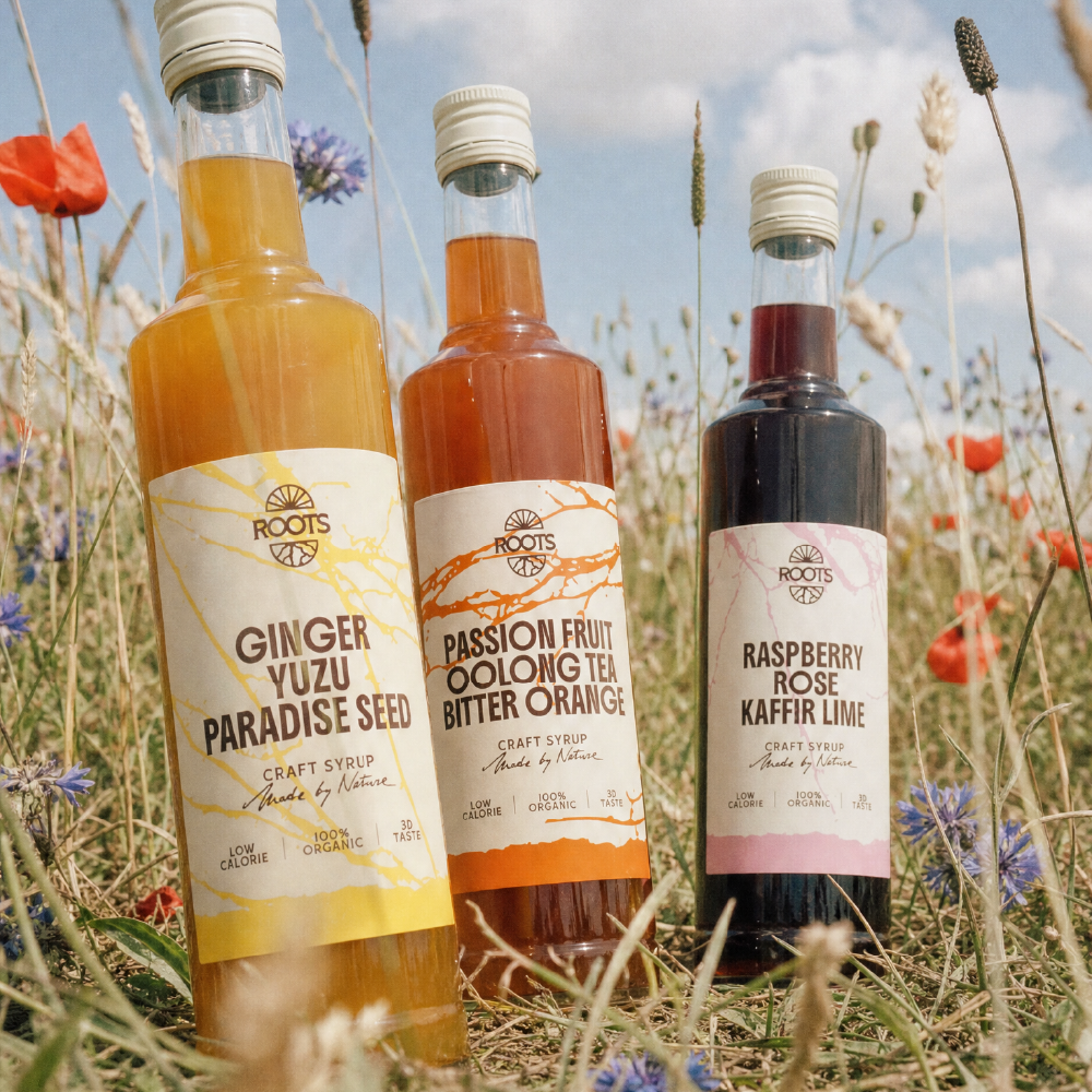 Roots Craft Syrup: Raspberry - Rose - Kaffir Lime