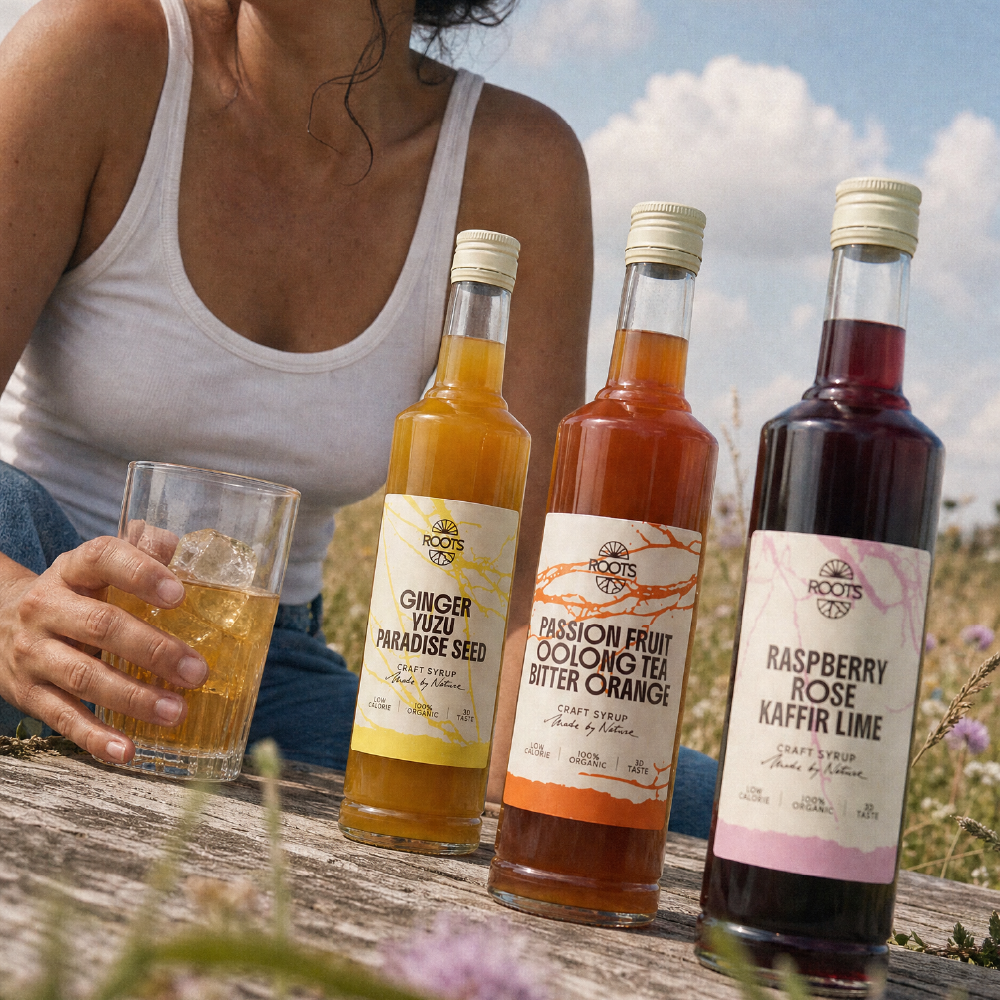 Roots Craft Syrup: Raspberry - Rose - Kaffir Lime